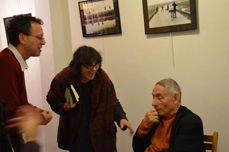 Mario Dondero à la Librairie italienne à ParisPhotographie ©Geneviève Delalot